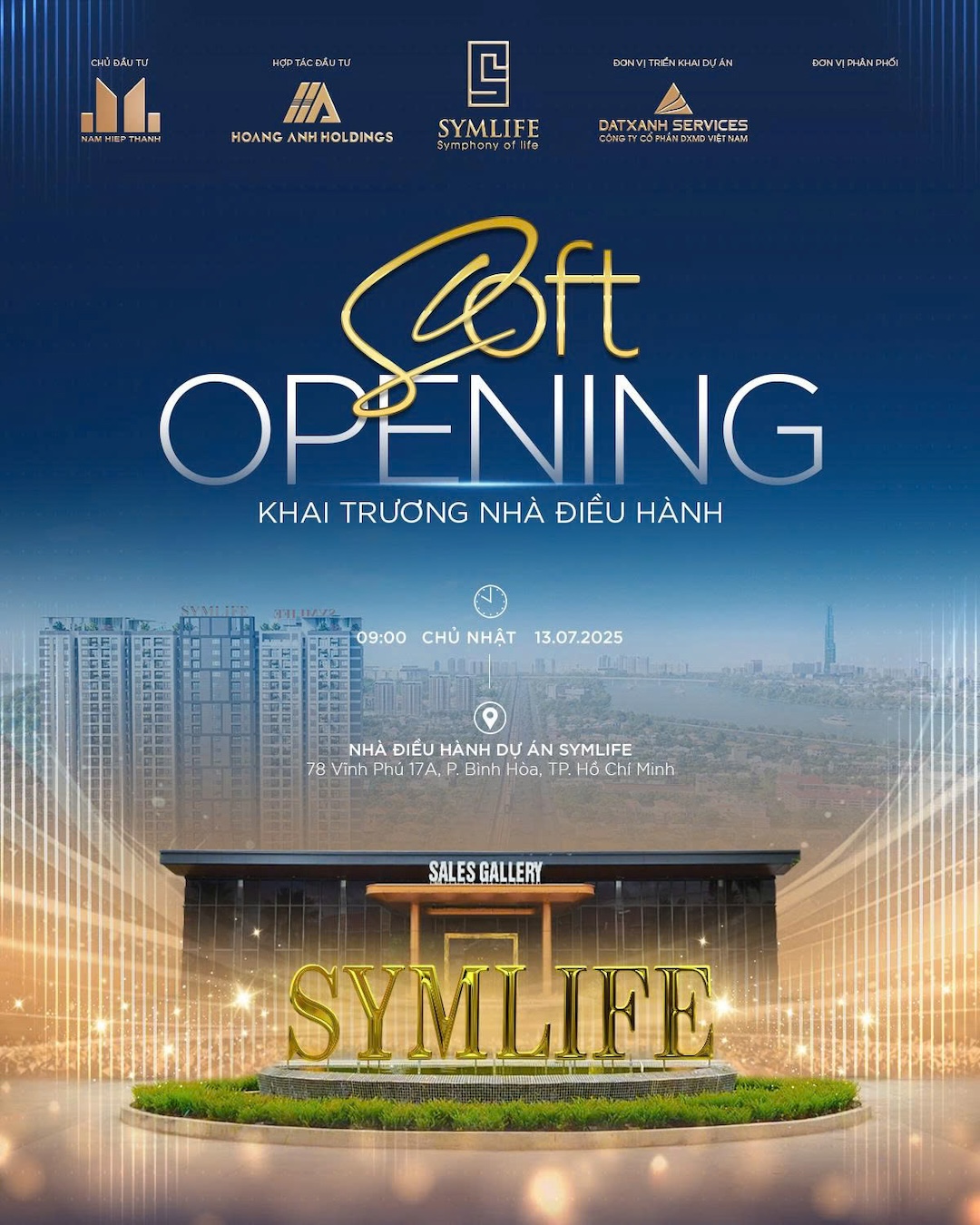 Khai trương Sale Gallery dự án Symlife vào ngày 13/07/2025