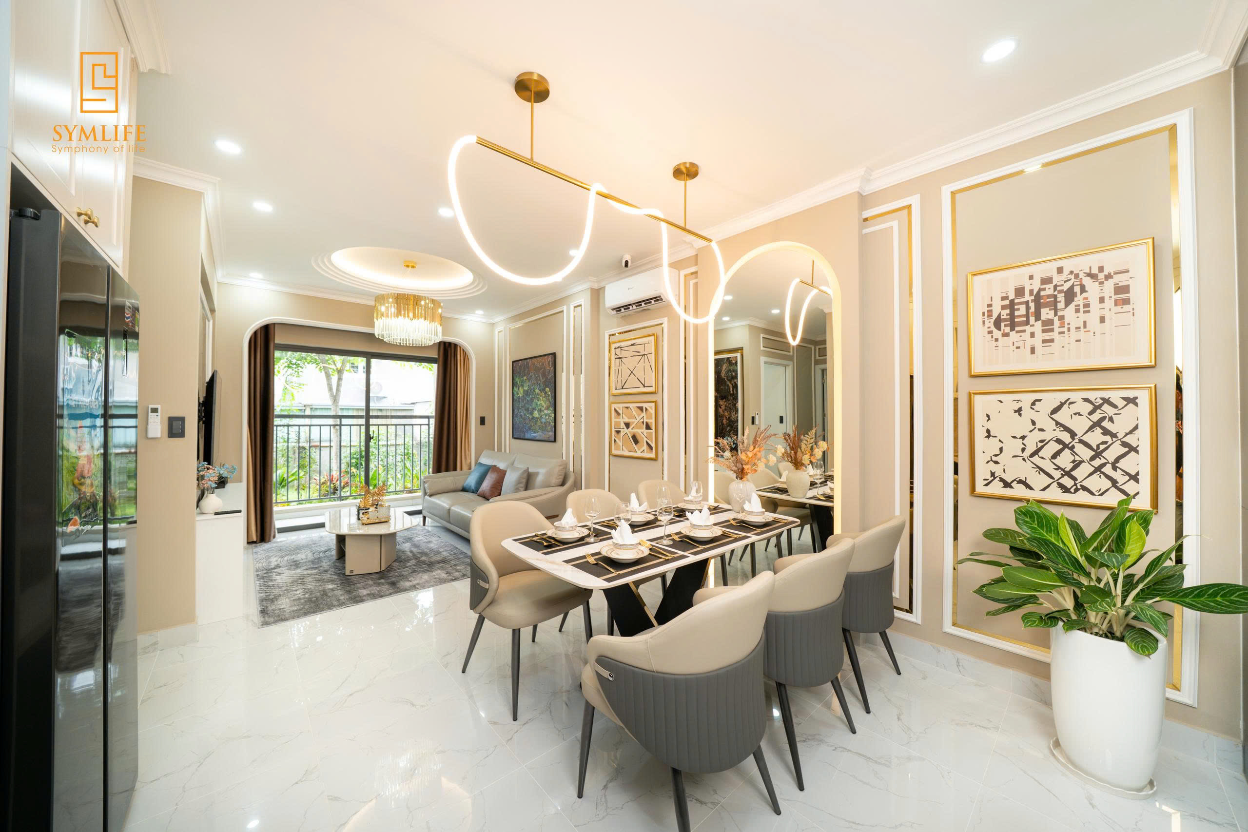 Nhà mẫu Symlife: căn hộ 3 phòng ngủ