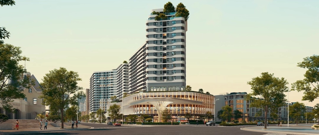 Hệ sinh thái 4 tầng xanh tạo nên sức hút cho Diamond Sky Phối cảnh dự án căn hộ Diamond Sky Vạn Phúc City